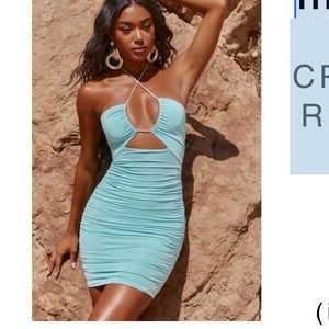 Oh Polly HEARTBREAKER Cross strap dress